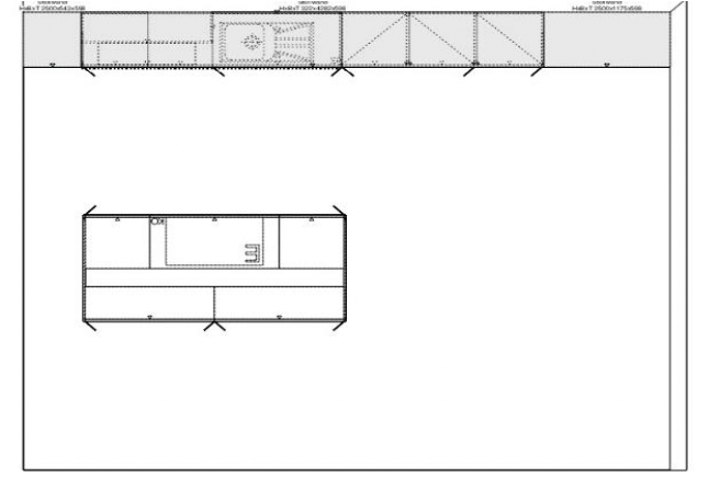 Grundriss Häcker Designküche Feineiche Schwarz